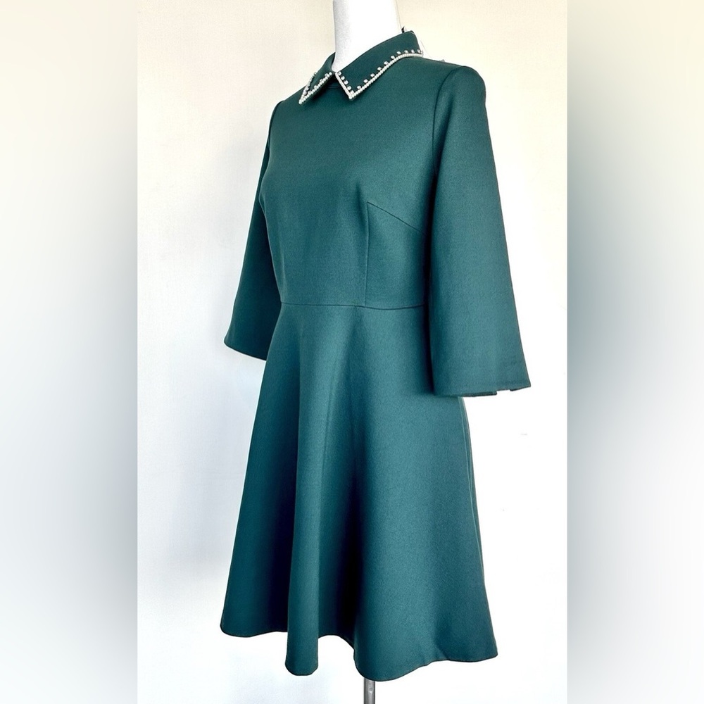 Kate Spade Teal Dress with White Accents